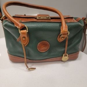 Vintage 1980's Leather Dooney and Bourke Satchel and Wallet